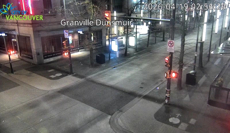 Granville St & Dunsmuir St - South
