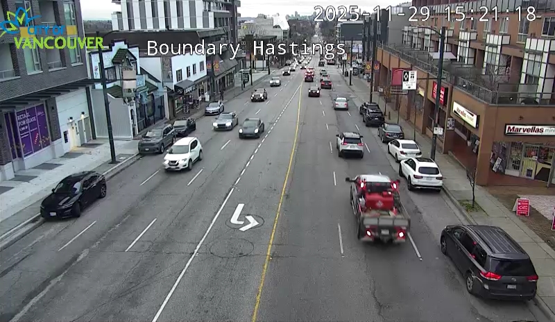 Boundary Rd & E Hastings St - West