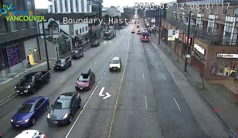 Boundary Rd & E Hastings St - West