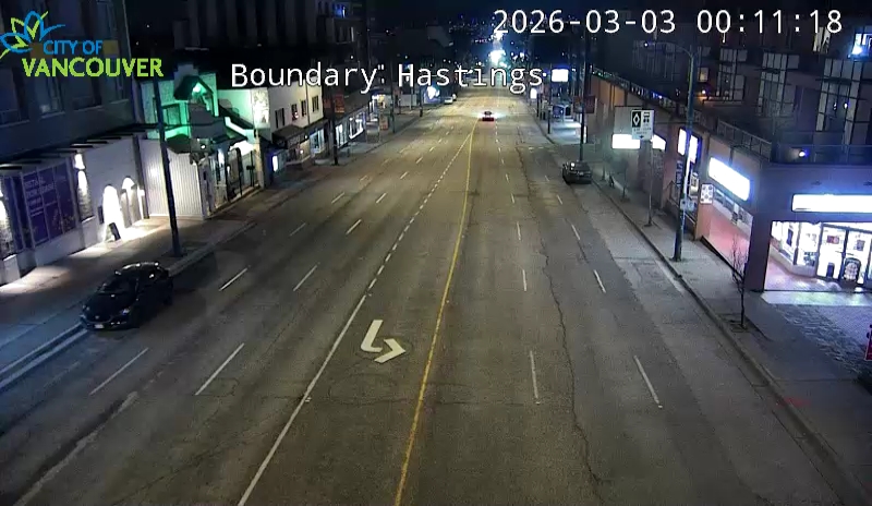 Boundary Rd & E Hastings St - West