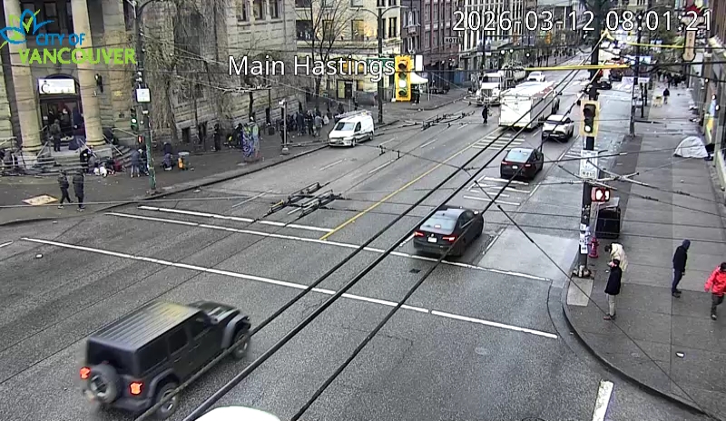 Main St & E Hastings St - West