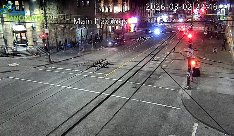 Main St & E Hastings St - West