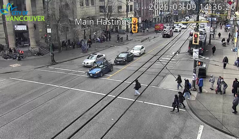 Main St & E Hastings St - West