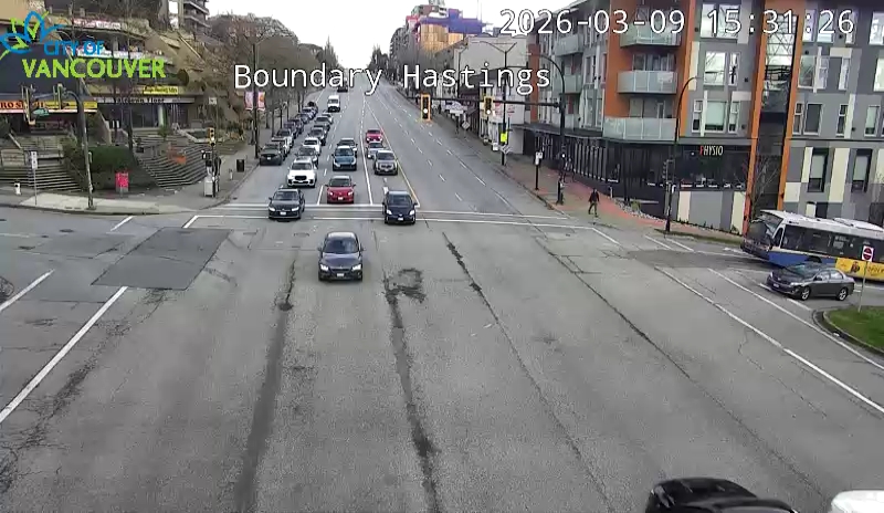 Boundary Rd & E Hastings St - East