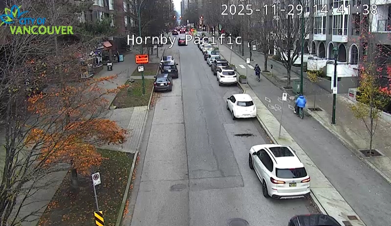 Hornby St and Pacific St - North