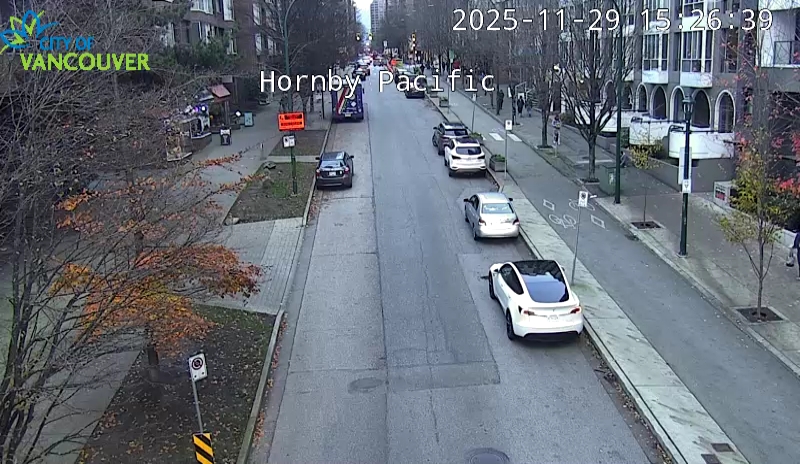 Hornby St and Pacific St - North