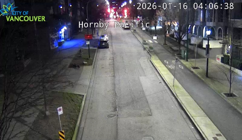 Hornby St and Pacific St - North