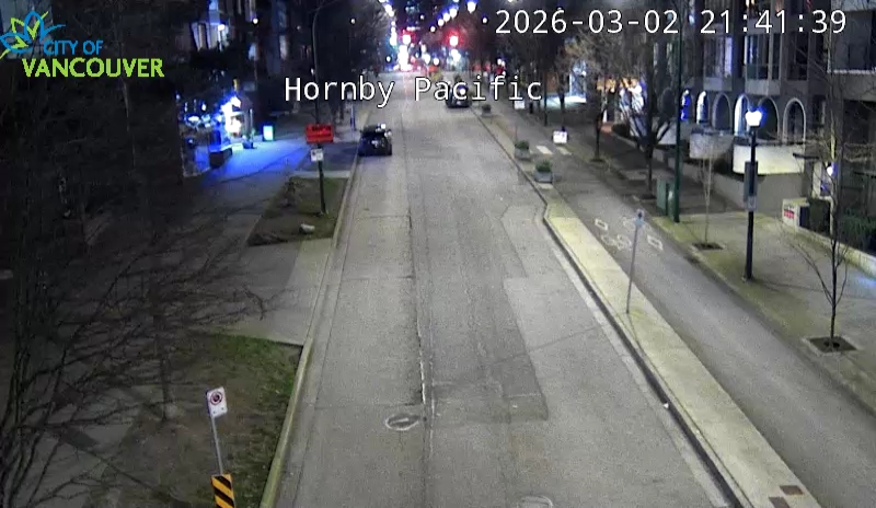 Hornby St and Pacific St - North