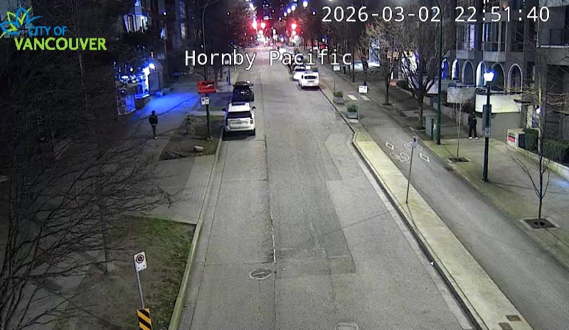 Hornby St and Pacific St - North