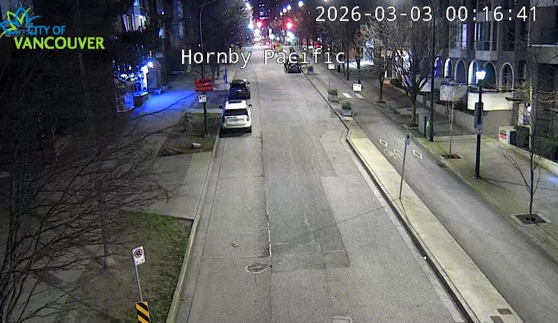 Hornby St and Pacific St - North