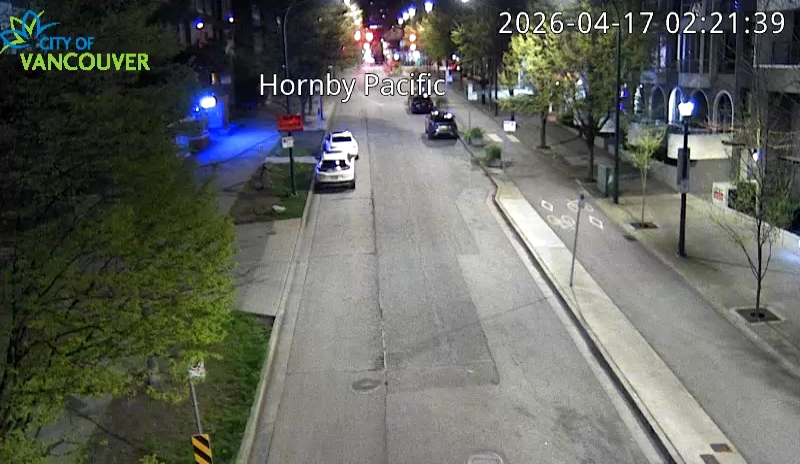 Hornby St and Pacific St - North