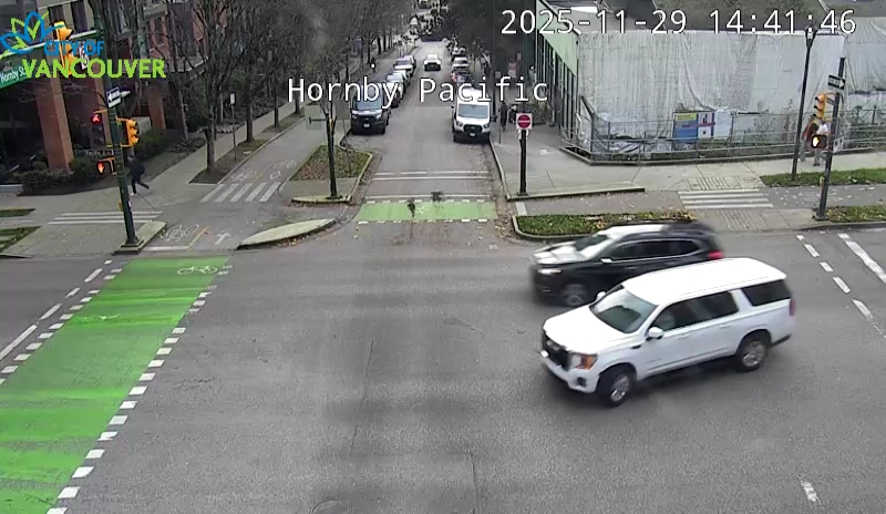 Hornby St and Pacific St - South