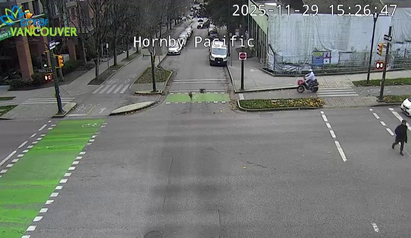 Hornby St and Pacific St - South