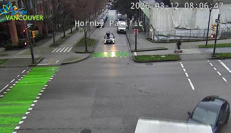 Hornby St and Pacific St - South