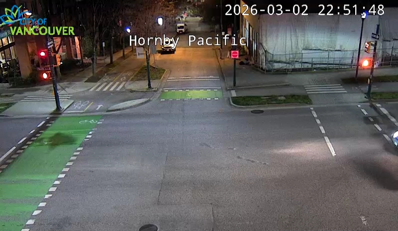 Hornby St and Pacific St - South