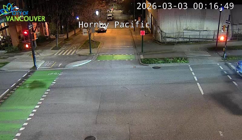 Hornby St and Pacific St - South