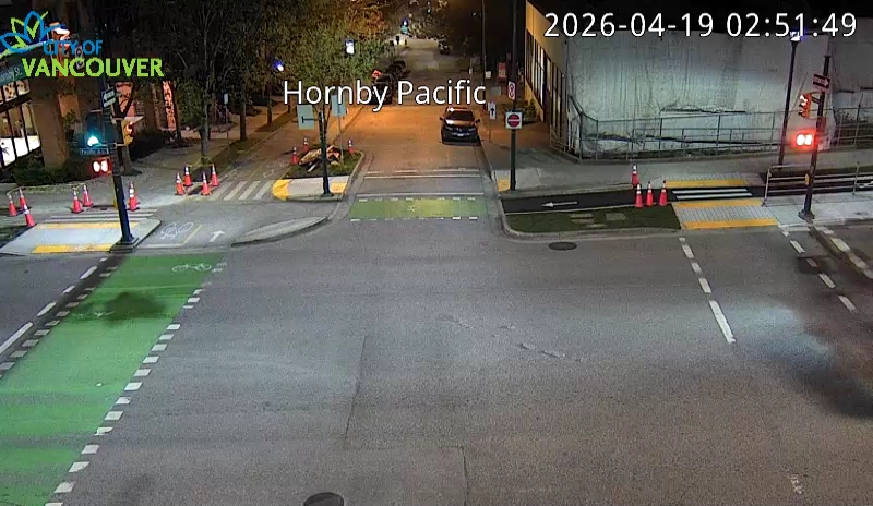 Hornby St and Pacific St - South