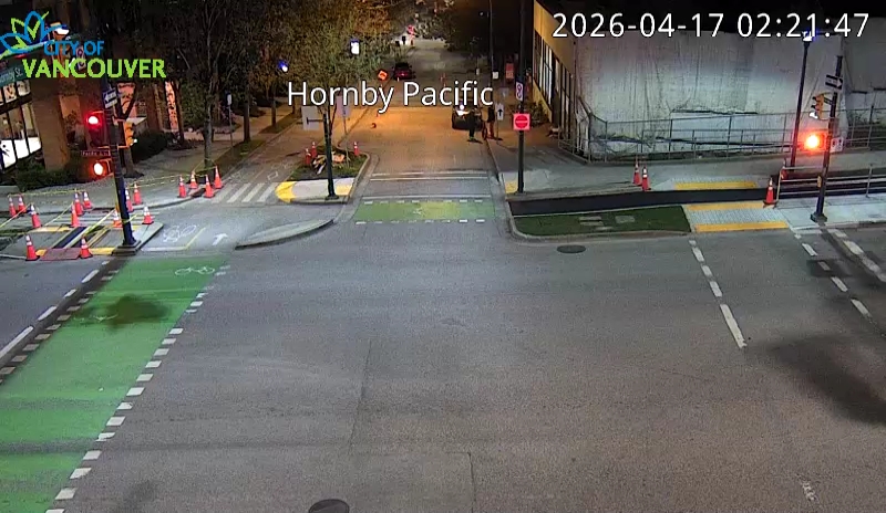 Hornby St and Pacific St - South