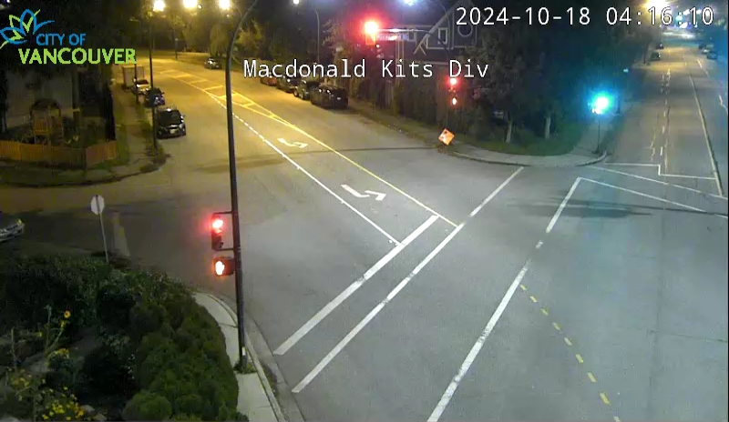 Macdonald St and Kitsilano Diversion - East