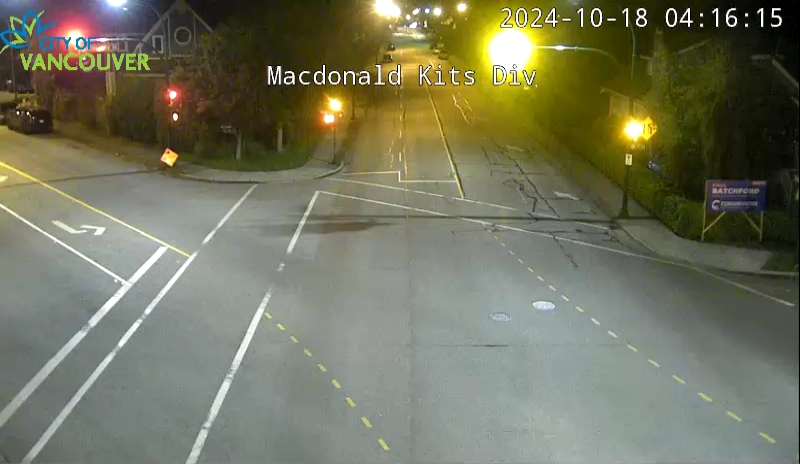 Macdonald St and Kitsilano Diversion - South