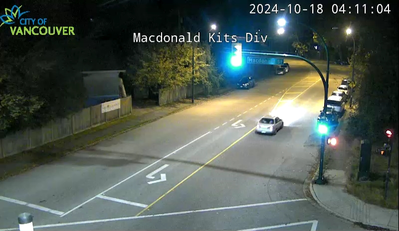 Macdonald St and Kitsilano Diversion - West