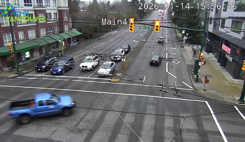 Main St and E 41st Ave - West