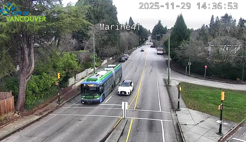 SW Marine Dr and W 41st Ave - East