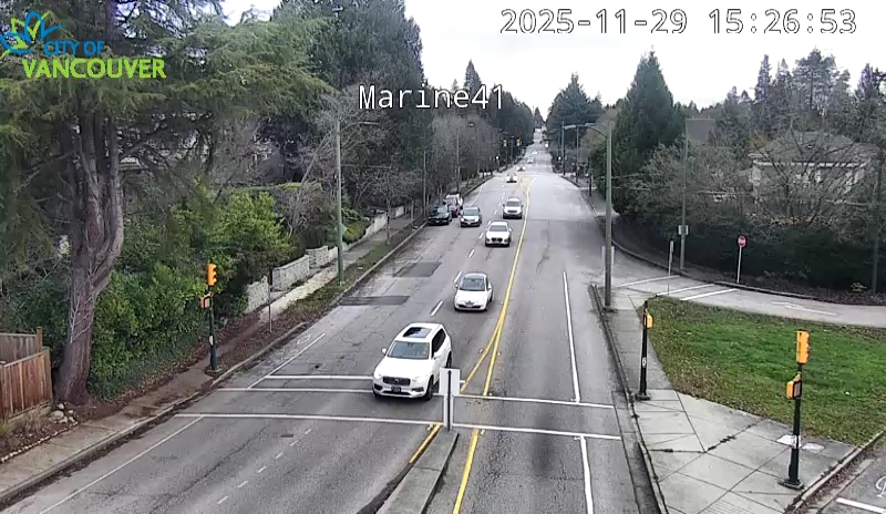 SW Marine Dr and W 41st Ave - East