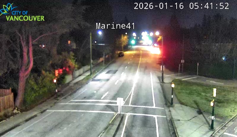 SW Marine Dr and W 41st Ave - East