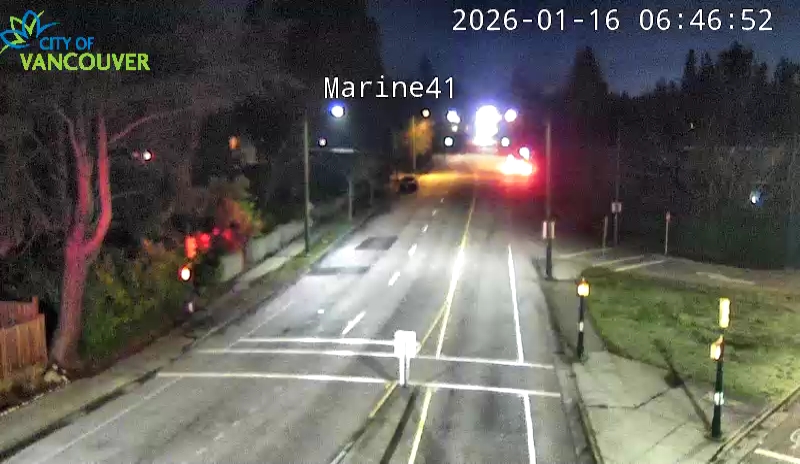 SW Marine Dr and W 41st Ave - East