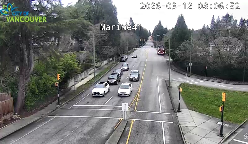 SW Marine Dr and W 41st Ave - East