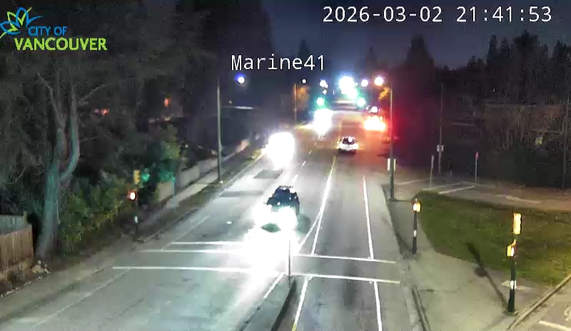 SW Marine Dr and W 41st Ave - East