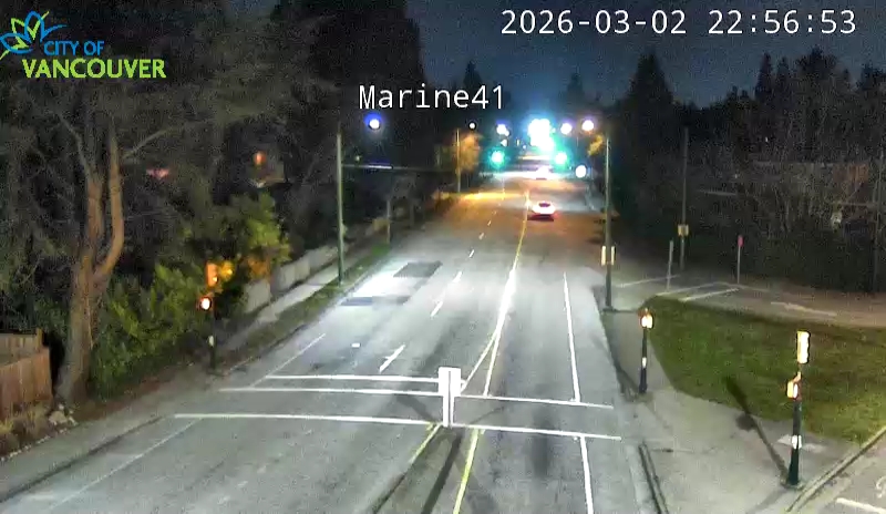 SW Marine Dr and W 41st Ave - East