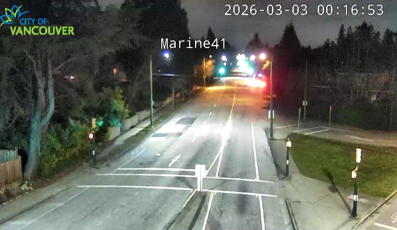 SW Marine Dr and W 41st Ave - East