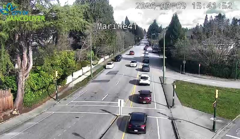 SW Marine Dr and W 41st Ave - East