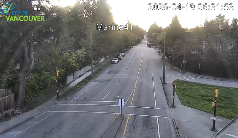 SW Marine Dr and W 41st Ave - East