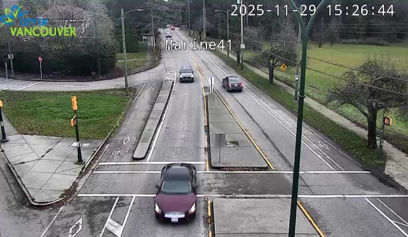 SW Marine Dr and W 41st Ave - East