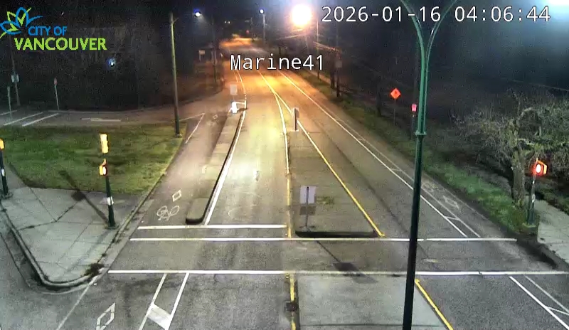 SW Marine Dr and W 41st Ave - East