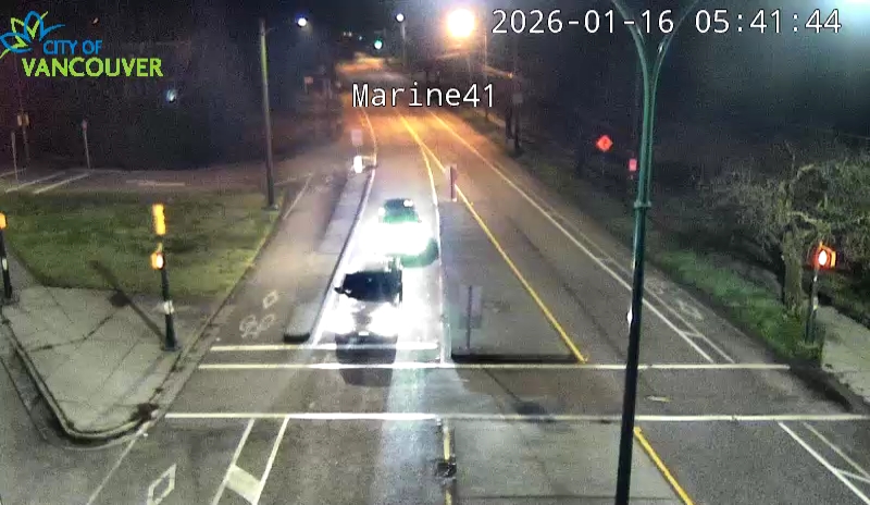 SW Marine Dr and W 41st Ave - East