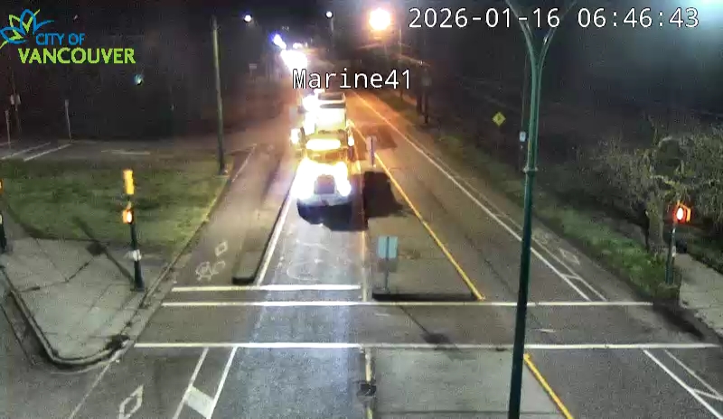 SW Marine Dr and W 41st Ave - East