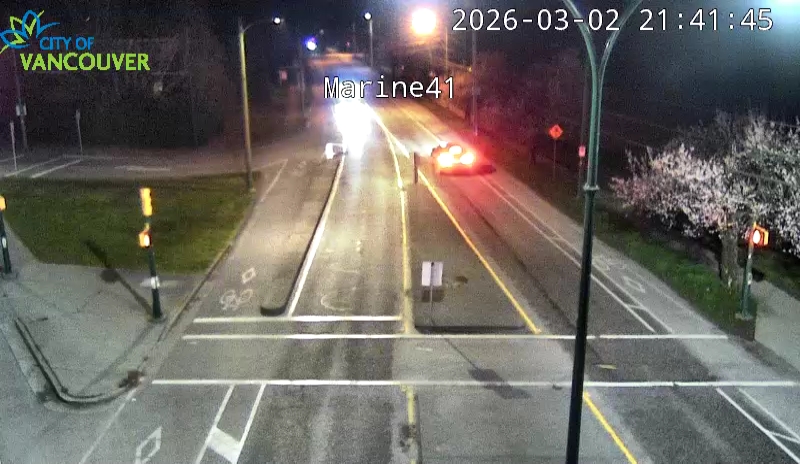 SW Marine Dr and W 41st Ave - East