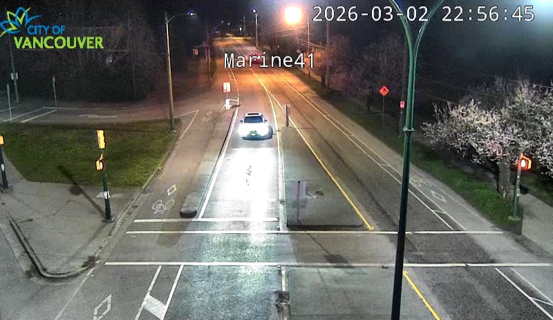 SW Marine Dr and W 41st Ave - East