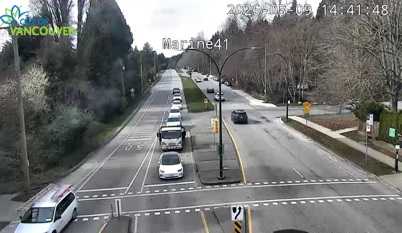 SW Marine Dr and W 41st Ave - West