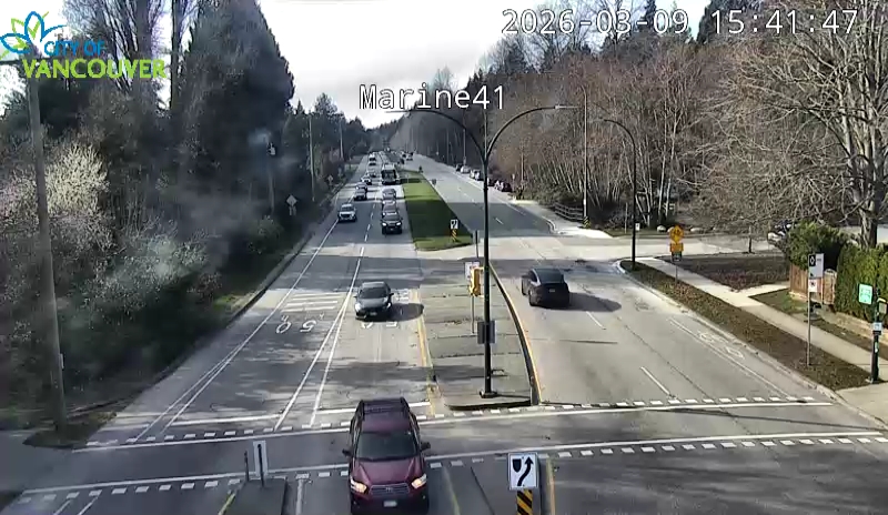 SW Marine Dr and W 41st Ave - West