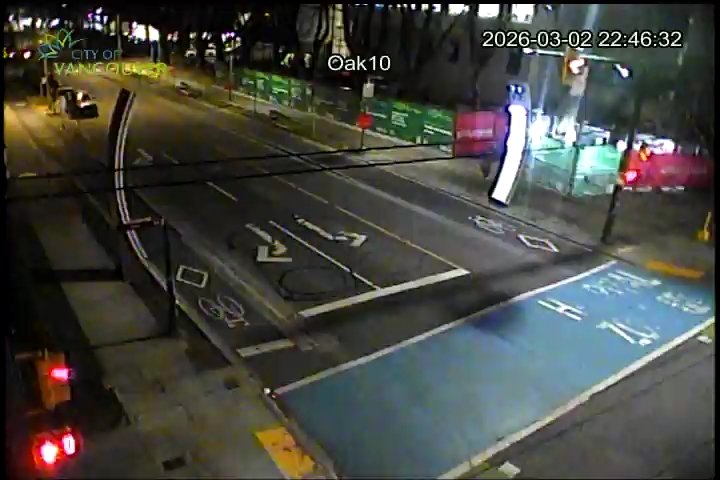 Oak St & W. 10th Ave - East