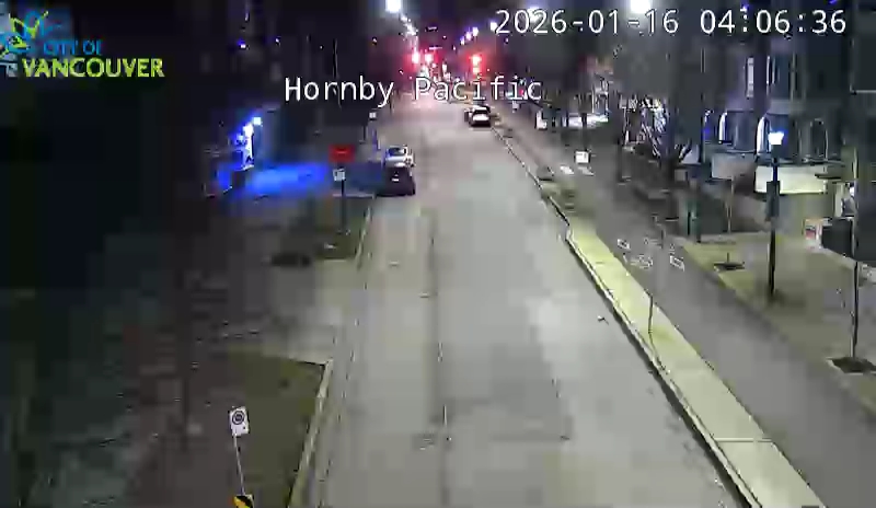 Hornby St and Pacific St - West