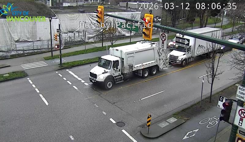 Hornby St and Pacific St - West