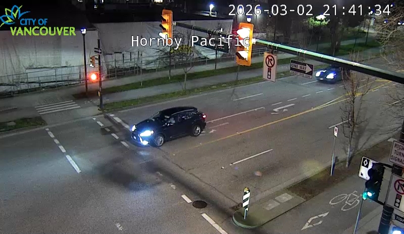 Hornby St and Pacific St - West