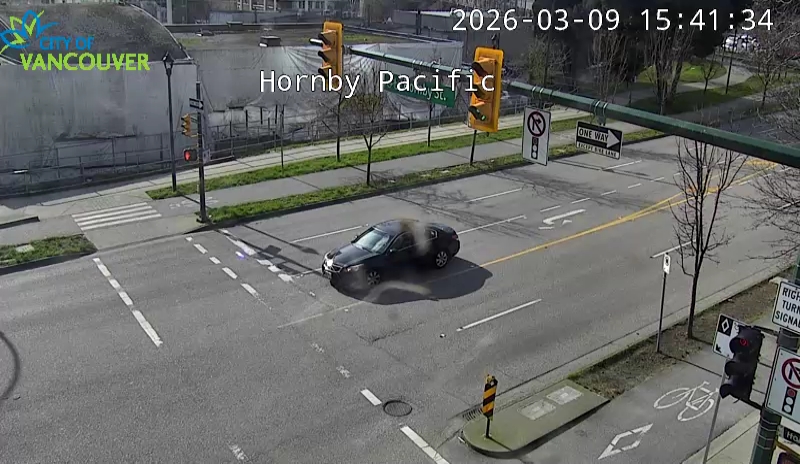 Hornby St and Pacific St - West