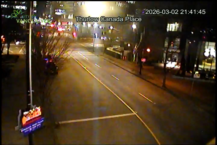 Thurlow St and Canada Place - South